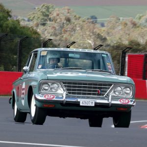 Author Quinn found his test laps in the car hampered by the presence of the local authorities, but still manage to get a good feel for this unique racecar.Photo: Steve Oom 