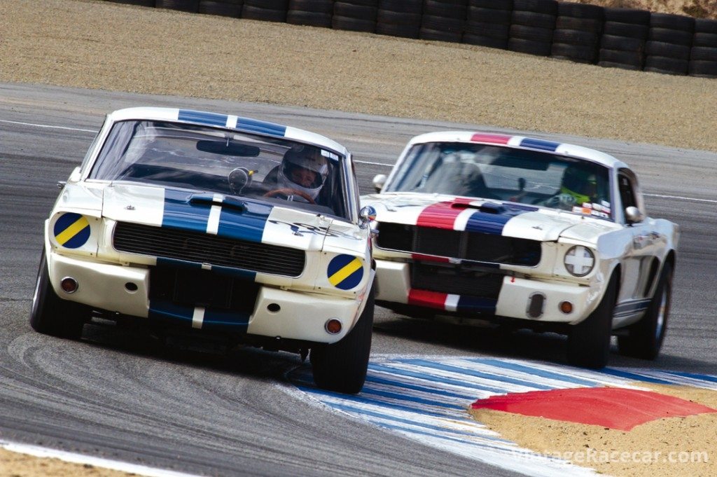 #289 1966 Shelby GT350 ,Tom Fry #1 1965 Shelby GT350, Thomas Steuer.<br />Photo: Brad Fox 