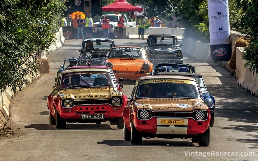 Charlie Cutajar leads Mark Mills in a battle of ex-Alan Mann Ford Escorts.Photo: Samuel Scicluna 