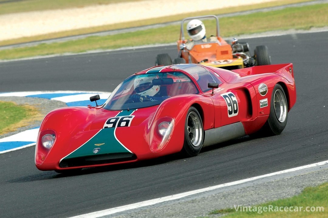 The great looking Chevron B16 of Englishman Frank Lyons. Photo: Neil Hammond 