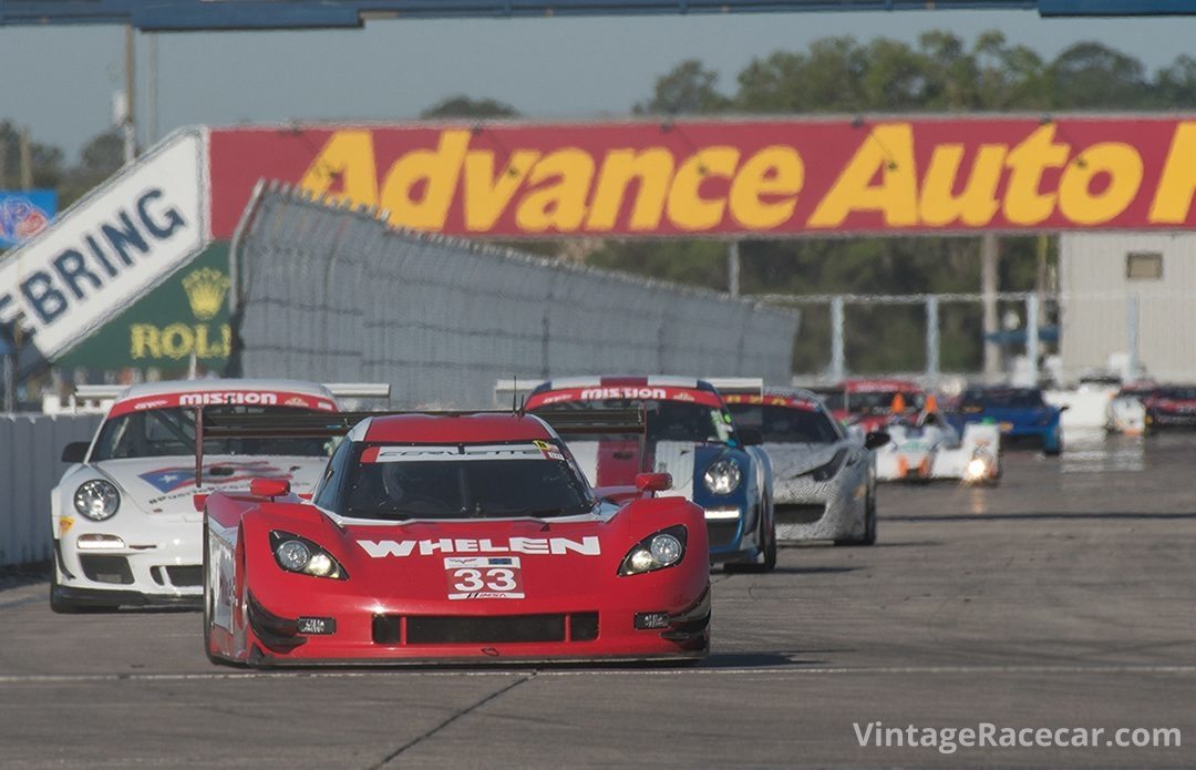 John ReismanÕs 2012 Coyote Corvette DP leads the pack. Photo: Chuck Andersen 