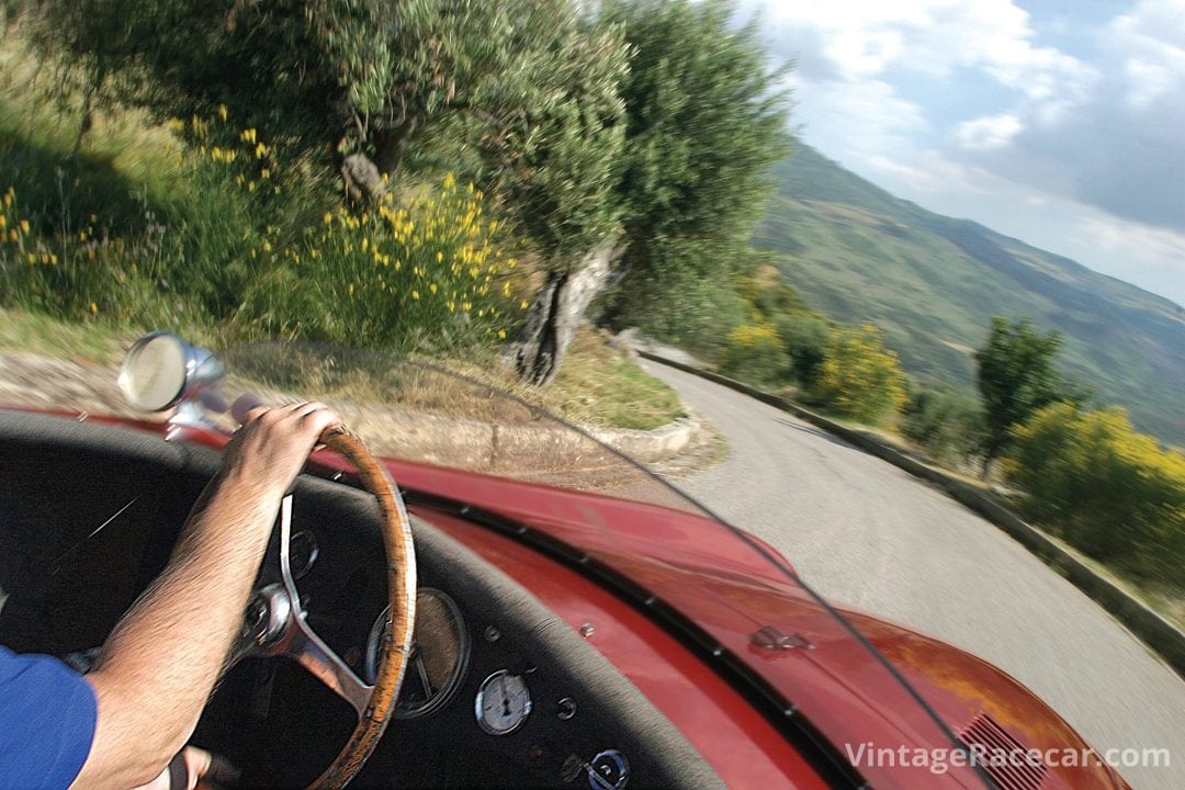 A passengerÕs view of the Targa Florio.Photo: Roger Dixon 