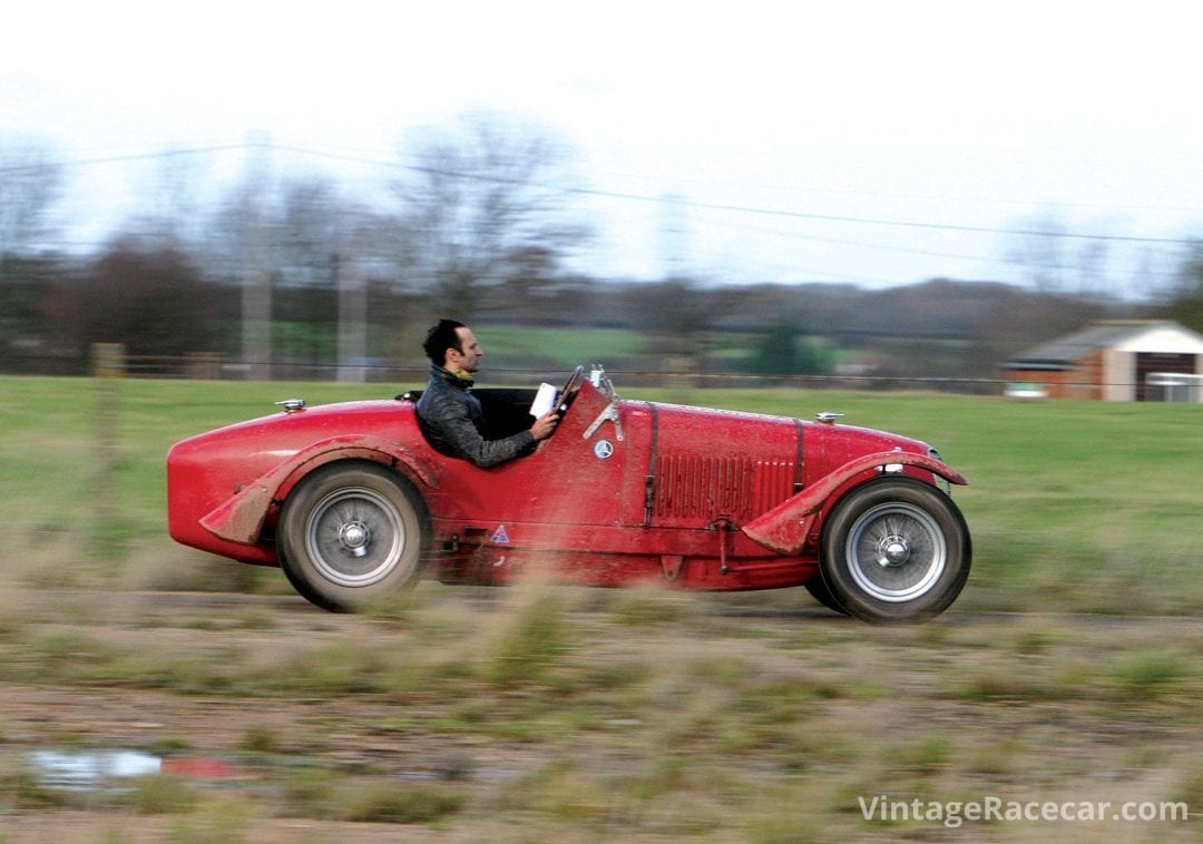 Adam Painter in his Maserati 4CS.Photo: Pete Austin 