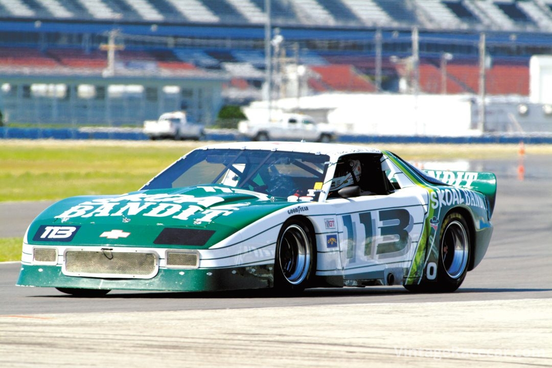 The 1988 Camaro of Richard Bryan enters Turn 3.Photo: Chuck Andersen 