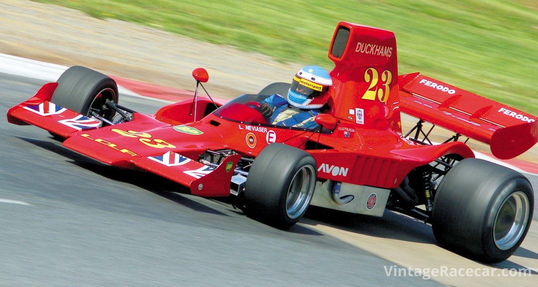 The 1974 Lola T332 of Larry Neviaser.Photo: Walter Pietrowicz 