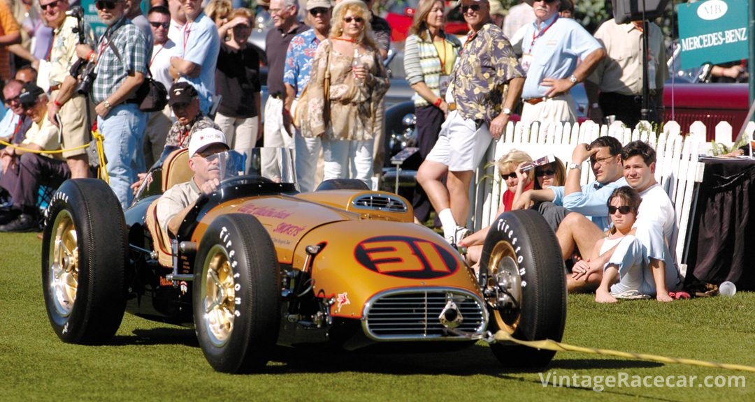 1958 Kurtis Kraft 500 Roadster of Robert McConell. Photo: Hal Crocker