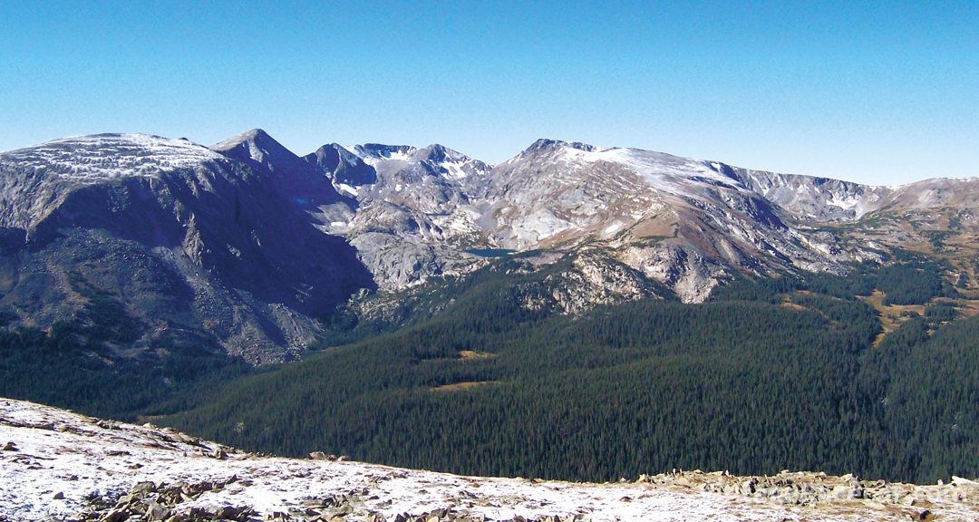 View from the summit of Rocky Mountain National Park.Photo: Casey Annis 