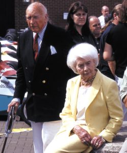 Louis and Jean Stanley at a recent BRM reunion in Bourn, England. 