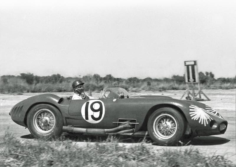 Juan Manuel Fangio in Maserati at Sebring