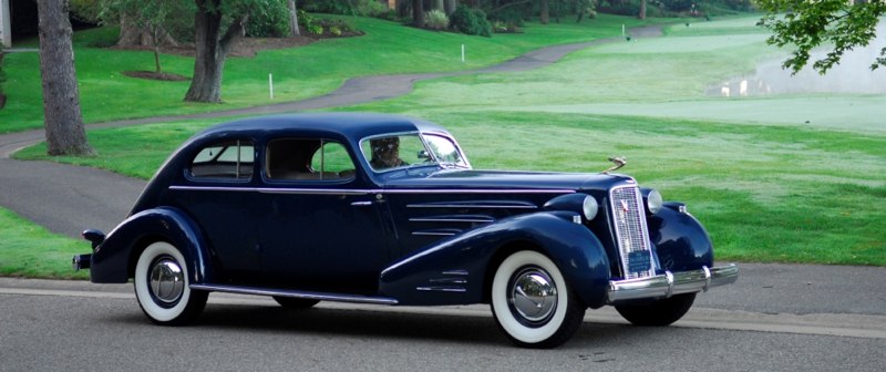 1936 Cadillac Aero V16 at Glenmoor Gathering