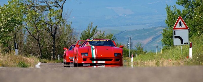 Ferrari F40 at Mille Miglia Tribute