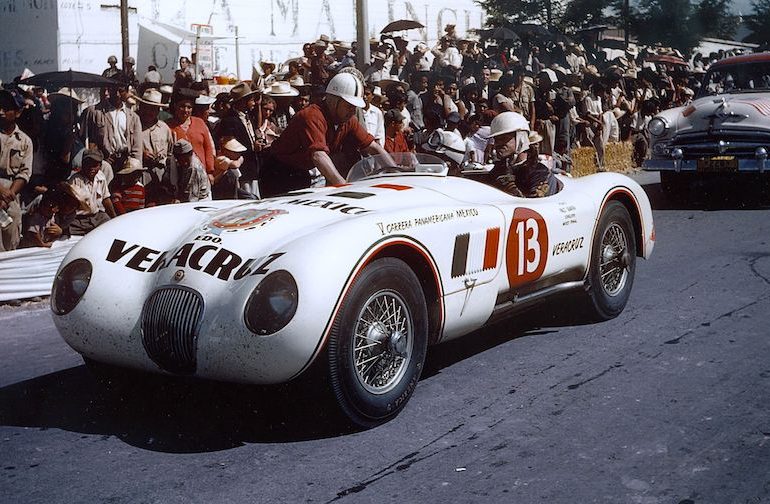 Jaguar C-Type XKC 029 Veracruz at 1954 Carrera Panamericana