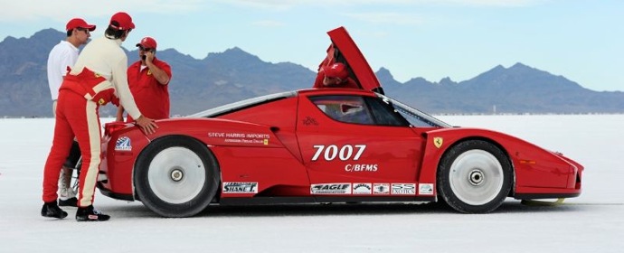 Ferrari Enzo at Bonneville Salt Flats