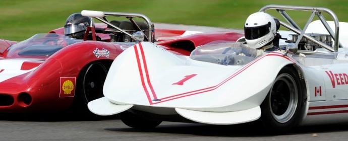 Close racing during Whitsun Trophy - Goodwood Revival 2011