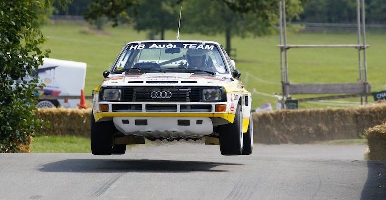 Audi Sport Quattro jumping picture