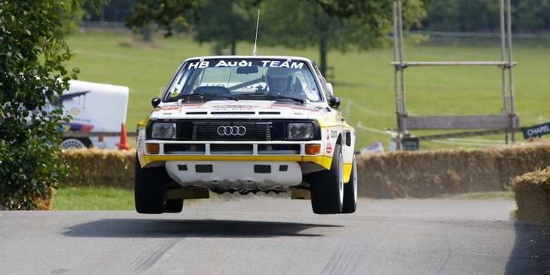 Audi Sport Quattro jumping picture