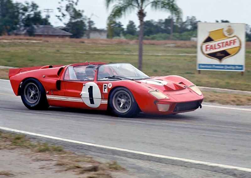 Ken Miles Lloyd Ruby Ford GT40 Mark II roadster, Sebring 12 Hours 1966