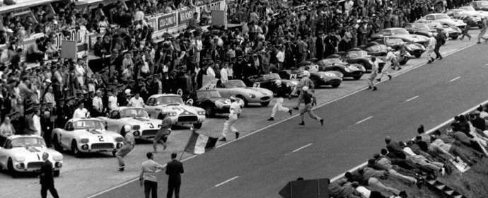 Start of the 1960 Le Mans 24 Hours picture