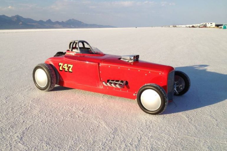 1932 Ford Roadster of Bruce Meyer at Bonneville Salt Flats