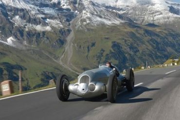 Jochen Mass in the 1937 Mercedes-Benz W125