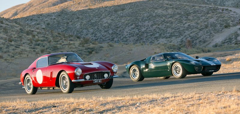 Ferrari 250 GT SWB and Ford GT40