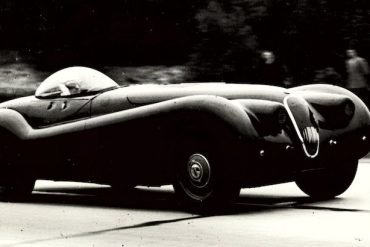 Norman Dewis in the modified Jaguar XK120 MDU 254