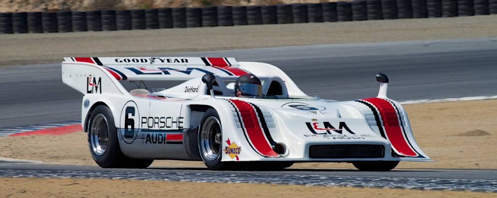 1972 Can-AM Champion, Porsche Audi 917/10 driven by Bruce Canepa in turn two. DennisGray