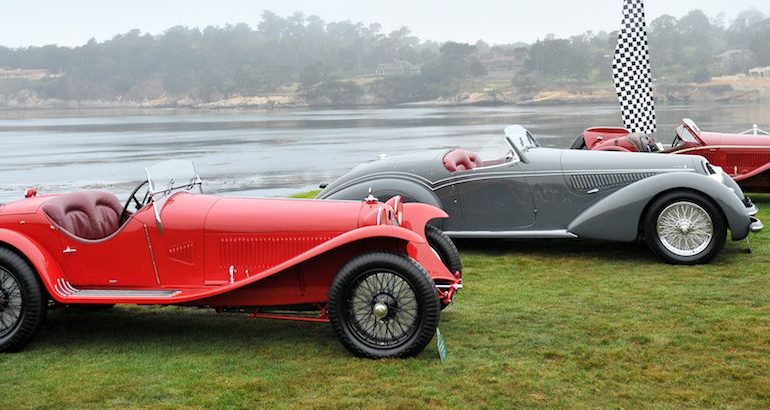 Alfa Romeo 8C Class at Pebble Beach Concours