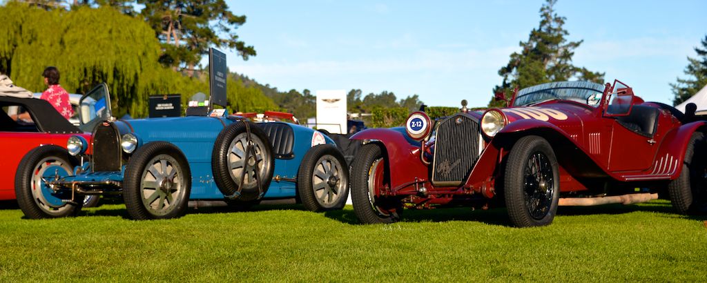 1928 Bugatti Type 35B and 1932 Alfa Romeo 8C 2300 Touring Corto Spider