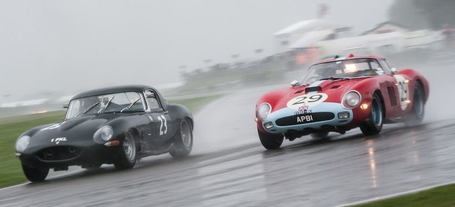 Jaguar E-Type and Ferrari 250 GTO/64