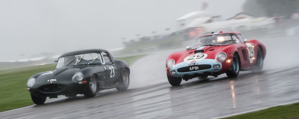 Jaguar E-Type and Ferrari 250 GTO/64