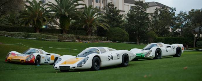 Prototype Porsches at the Amelia Island Concours (photo: Dirk de Jager)