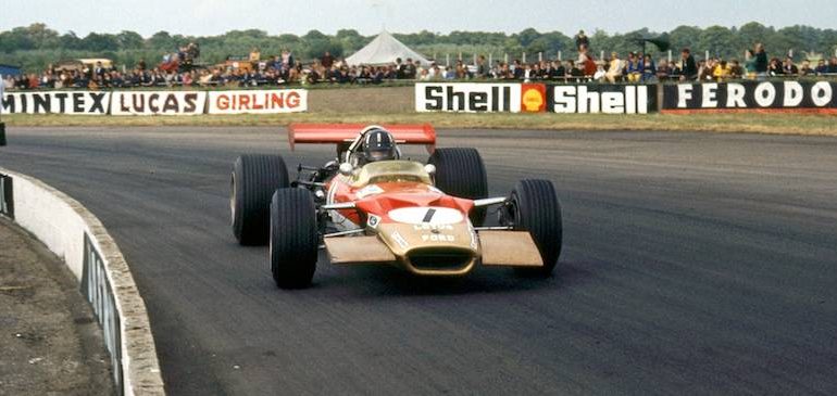 Ex-Gold Leaf F1 Lotus 49B raced by Graham Hill