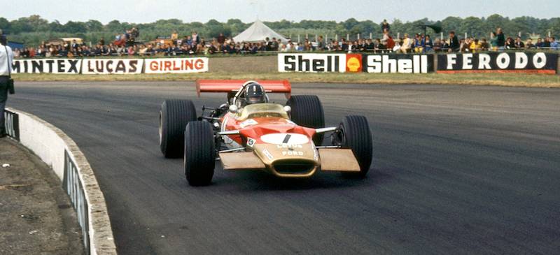 Ex-Gold Leaf F1 Lotus 49B raced by Graham Hill