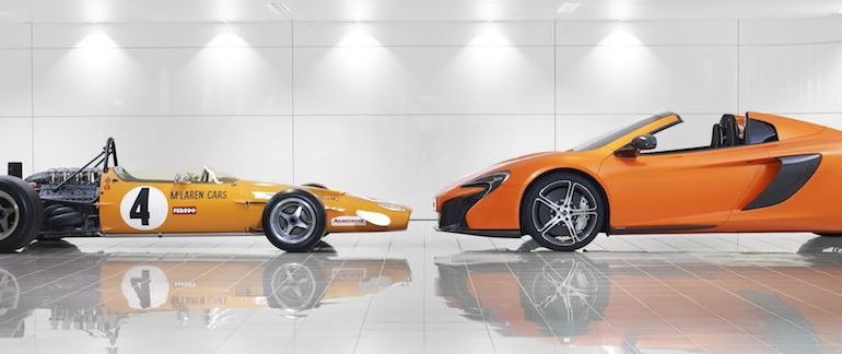 McLaren M7C and McLaren 650S Spider