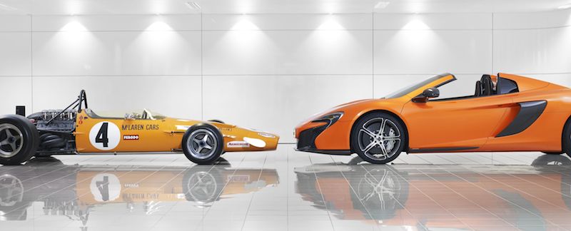 McLaren M7C and McLaren 650S Spider