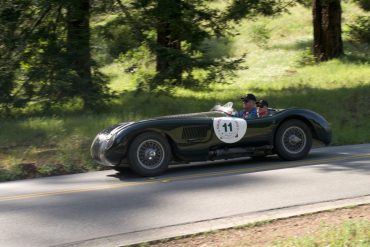 Tom and Gwen Price in their 1953 Jaguar C-Type. DennisGray