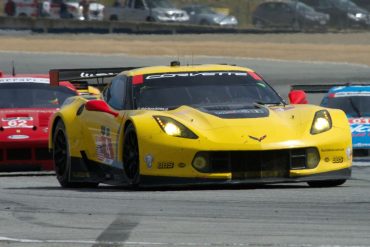 Corvette Racing's C7-R Chevrolet Corvette in turn eleven. DennisGray