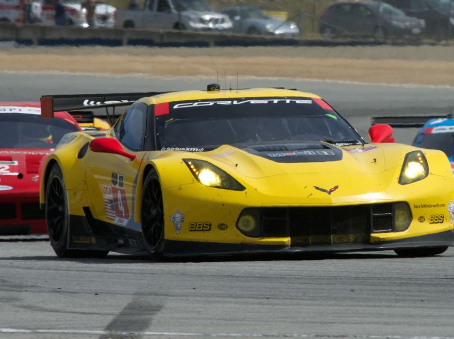 Corvette Racing's C7-R Chevrolet Corvette in turn eleven. DennisGray