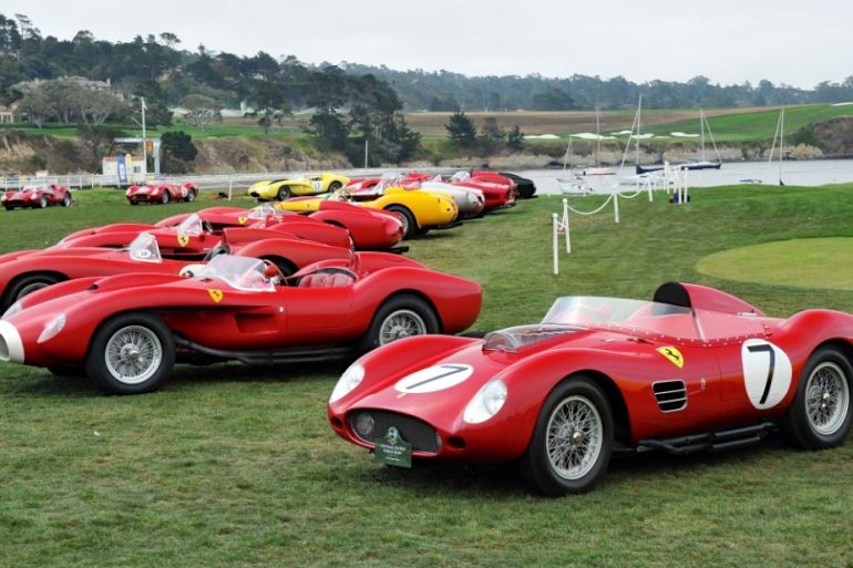 Pebble Beach Ferrari 250 Testa Rossa Class at Pebble Beach Concours d'Elegance 2014 d'Elegance 2014 TIM SCOTT