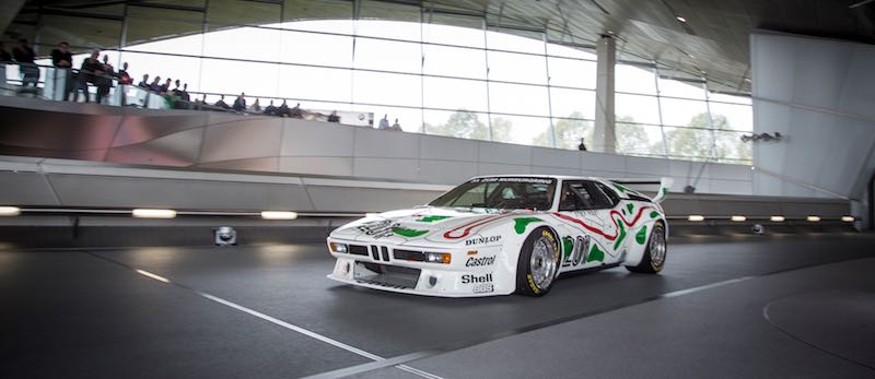 Masakuni Hosobuchi is driving the BMW M1 Procar at BMW Welt