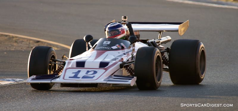 Seb Coppola's 1970 Lola T192 late Friday afternoon as the sun drops. DennisGray