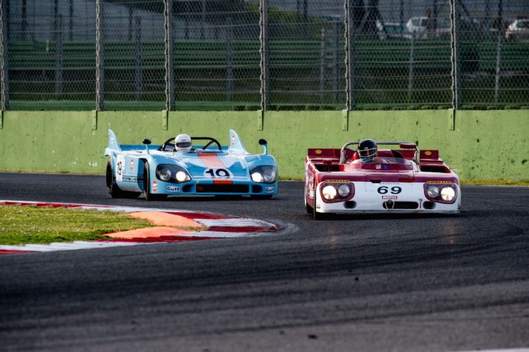 1971 Alfa Romeo T33 and 1970 Porsche 917 driven by Jurgen Barth