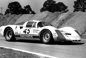 The Porsche 906E that comedian Dick Smothers and Fred Baker drove to 8th overall and first in class at Sebring in 1969. SIR photo.