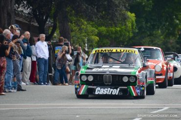 Lots of attention on the race cars that drove over from Laguna Seca