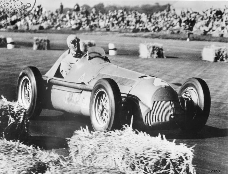 Giuseppe "Nino" Farina won the first Grand Prix of Europe on Alfa Romeo 158