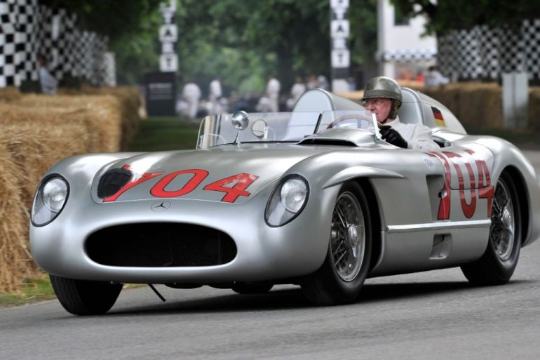 1955 Mercedes-Benz 300 SLR #704 driven by Hans Herrmann TIM SCOTT FLUID IMAGES