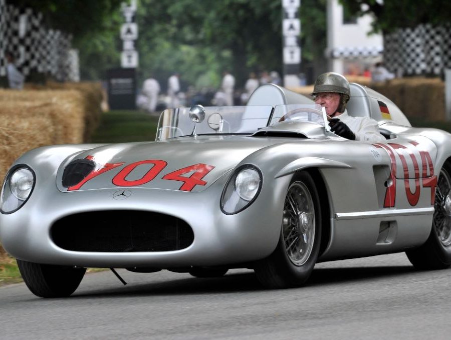 1955 Mercedes-Benz 300 SLR #704 driven by Hans Herrmann TIM SCOTT FLUID IMAGES