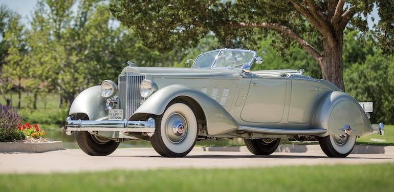 1933 Packard Twelve Individual Custom Sport Phaeton David McNeese ©2015 Courtesy of RM Sotheby's