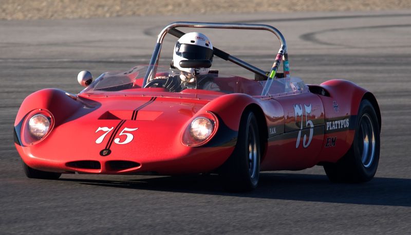 Early Saturday, Arthur Conner's 1964 Platypus Porsche.